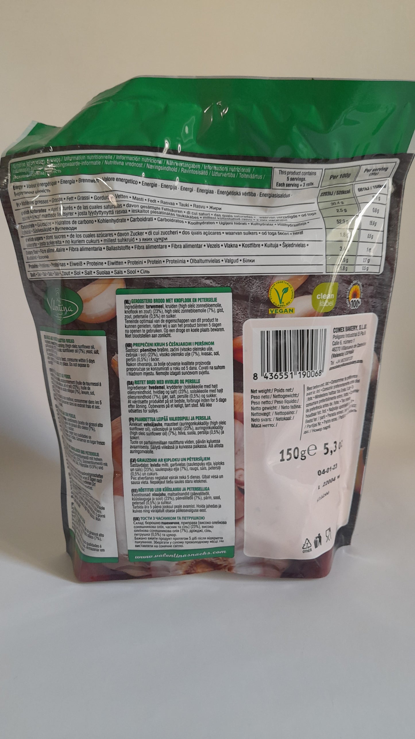 Pain à l'ail 150G