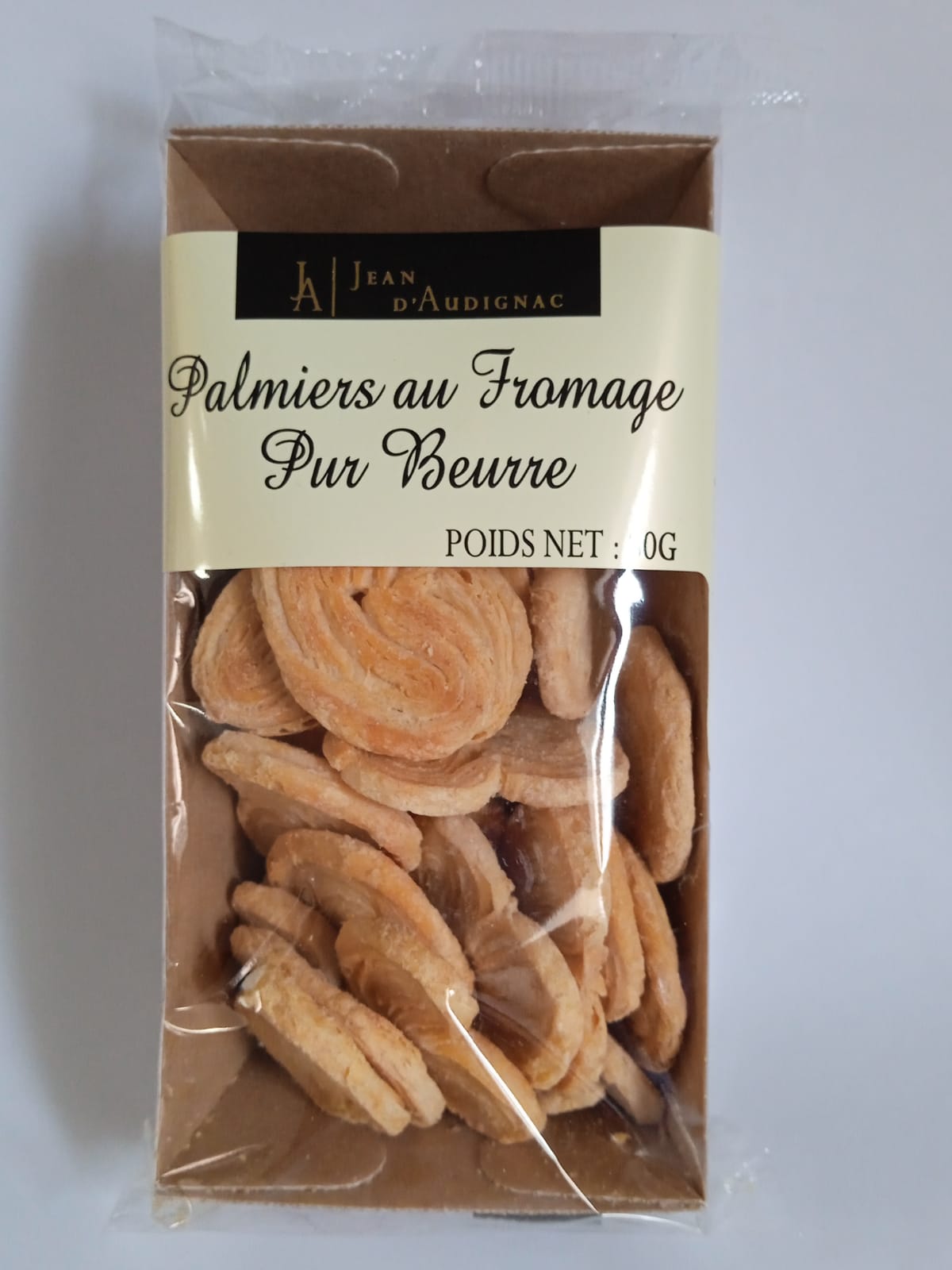 Palmiers au fromage pur beurre 80G