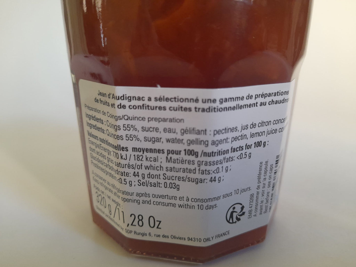 Confiture Coing cuit au chaudron 320G