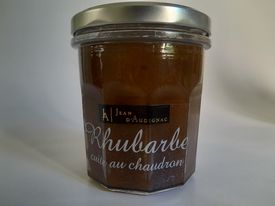 Confiture de rhubarbe cuite au chaudron 320G